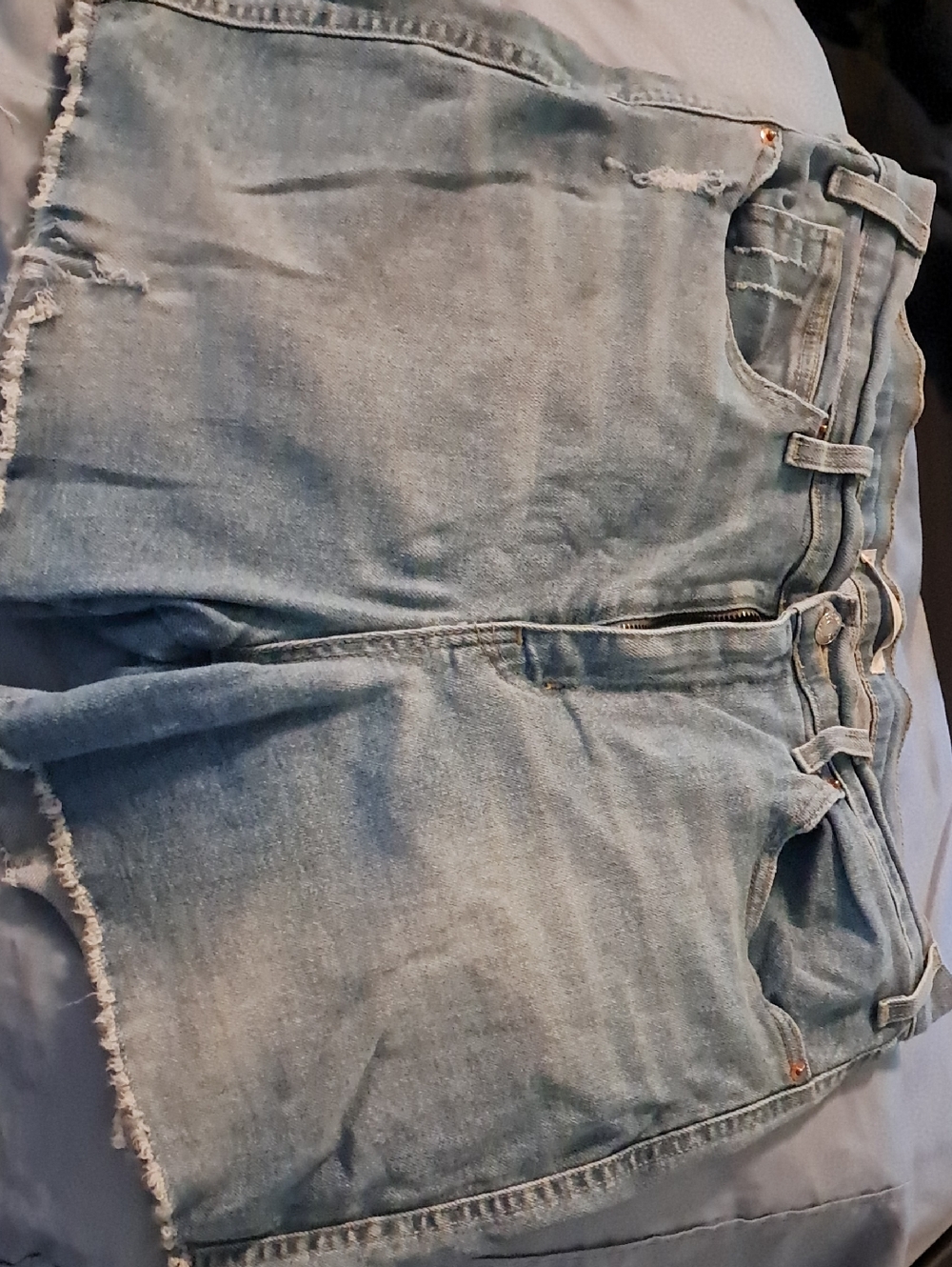 Levi's Signature Light Blue High-Rise Denim Shorts